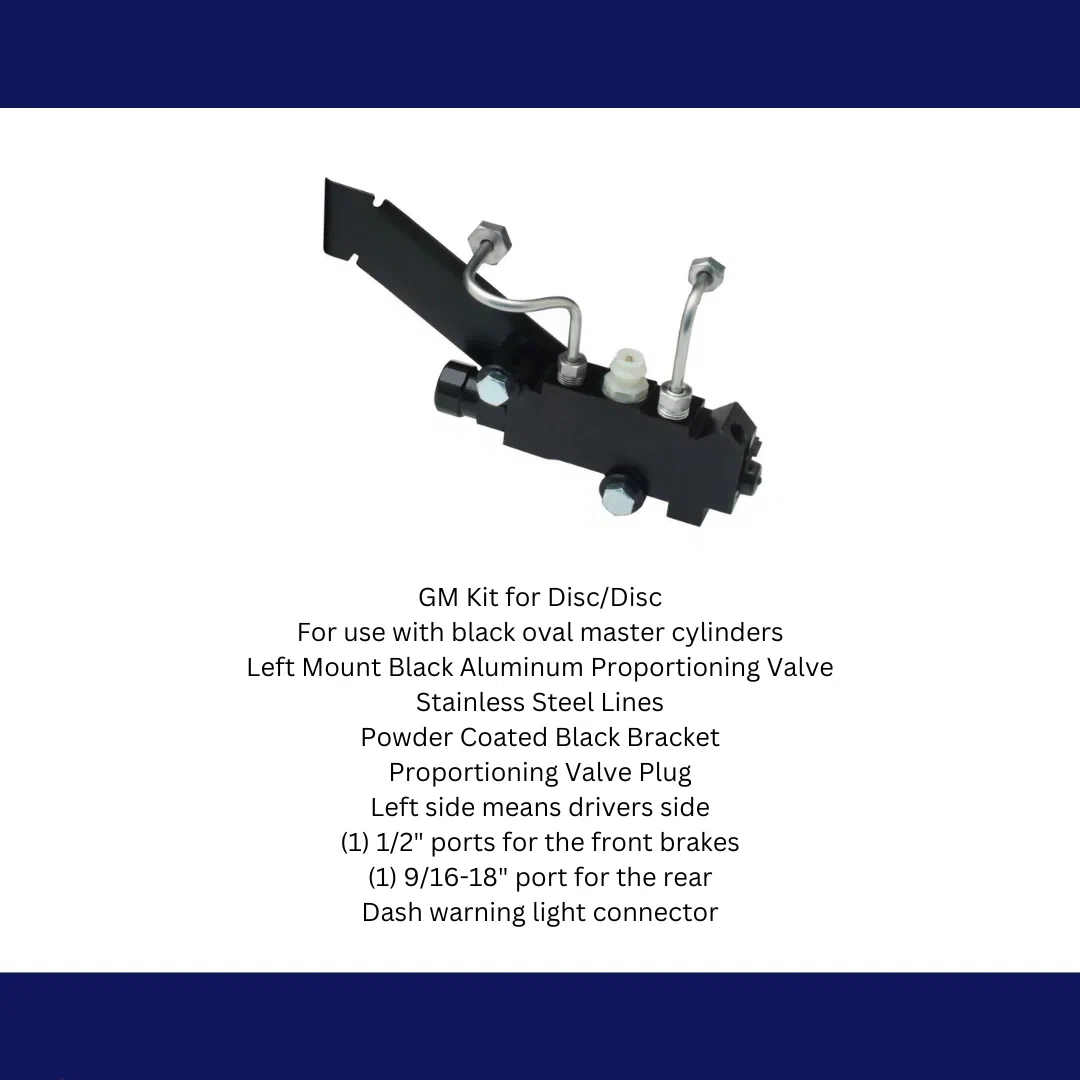 Disc_Disc Proportioning Valve Kit for Black Oval Master PV4BK-260